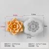 Jiahuimei Molde Carnoso DIY Hecho a Mano Vela de Aromaterapia Carnoso Ornamento de Planta en Maceta Molde de Silicona