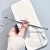 O Estilo Original Quente e Puro, Óculos Sem Aro de Titânio Puro de Alta Qualidade, Mesmo Estilo dos do Xiaohongshu, Podem Ser Equipados com Lentes de Grau