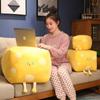 Almofada de Queijo Manteiga Cubo Travesseiro de Cama Almofada para Cabeceira de Cama Almofada Lombar para Costas para Meninas Travesseiro de Dormir para Estudantes