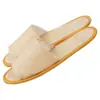 Zapatillas desechables para hotel, zapatillas de hospitalidad de lino, transpirables, antideslizantes, engrosadas, para habitaciones especiales de familias, fabricantes al por mayor
