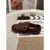 Novidade Outono 2026 Estilo Britânico Fivelas de Cinto Mocassins para Mulheres, Sapatos Planos Slip-On com Franjas, Forro de Lã, Quentes Retrô Sapatos Individuais