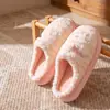 Pantuflas de Algodón Peludo para Mujer 2026 Nuevas de Invierno para Interior del Hogar Suela Gruesa Antideslizantes Cálidas Pantuflas Engrosadas con Felpa