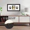 Porta-Retrato de Tinta para Bebê com Pegadas de Mãos e Pés Transfronteiriço Porta-Retrato DIY com Pegadas de Mãos e Pés de Gato e Cachorro Pet Porta-Retrato Comemorativo com Pegada de Pata