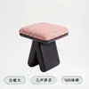 Banqueta de Maquiagem Estilo Vintage Italiano Simples de Luxo Nórdico Madeira Maciça Banqueta de Chá Estilo Artístico Retrô Banqueta para Trocar Sapatos Sala de Estar