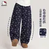 Calça Casual de Outono para Meninas 2026 Nova Solta Confortável Versátil para o Dia a Dia Desenho Estampado Integral Calça Solta de Banana