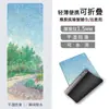 Gamuza Caucho Antideslizante Ultra Delgada Estilo Pintura al Óleo Toalla para Esterilla de Yoga Gamuza Profesional Plegable Portátil Esterilla de Viaje