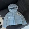 Novedades de Invierno Unisex Chaqueta de Algodón con Capucha para Niños Gruesa Acolchada Cálida Estilo Coreano Abrigo de Algodón a Cuadros Manga Corta Larga Ropa de Abrigo