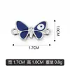 Lote misto K branco de dupla suspensão borboleta gotejamento de óleo multicolorido pulseira de berloque pingente acessórios de colar DIY venda direta do fabricante