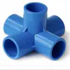 Cotovelos de PVC de 3 vias e 4 vias espessados 20 25 32 50 branco cinza azul DIY sapateira de canto prateleira conexões para tubos de abastecimento de água 9