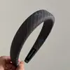 Diadema de Banda para el Cabello con Lazo de Rayas Azules Oblicuas Frescas Esponja Parte Superior Cranial Girly Elegante Diadema Versátil Tarjeta para el Cabello de Fuera de Lugar Mujeres