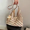 Bolso de Punto Estilo Perezoso para Mujer 2026 Nuevo Verano Popular Súper Caliente Bolso de Mano para Viajes Cotidianos Gran Capacidad Bolso de un Solo Hombro
