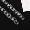 17*27mm hebilla de cadena acrílica transparente material para accesorios de joyería DIY llavero bolsa carcasa de teléfono móvil