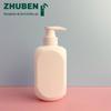 Frasco Quadrado Novo Pe400Ml de Takezono Frasco para Gel de Banho com Bomba Frasco para Sabonete Facial Embalagem para Cuidados Infantis Material Pelúcia