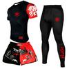 Traje deportivo personalizado para niños, traje de Sanda, MMA, Muay Thai, camiseta de secado rápido, pantalones cortos de UFC, venta al por mayor