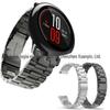 Adequado para Huami Sanzhu Pulseira de aço inoxidável Pulseira de relógio amazfit Pulseira de fivela de estilingue de três bolas Pulseira de aço