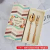 Creativo Titanio Plateado Portátil Vajilla Hotel Regalo Vajilla Juego Cuatro Piezas Cuchillo y Tenedor para Steak