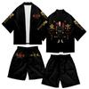 2021 Nuevo Anime Tokyo Manika Avengers Impresión Digital a Color 3D Conjunto de Kimono de Verano para Hombre y Mujer