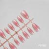 P178-180 Novo Blush Nail Art Francês Luz Olho de Gato Escada Longa Amêndoa Tamanho Completo Vestir Armadura Ponta Longa 30 Peças