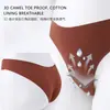 Sem Camelo Amazon calcinha fio dental esportiva de gelo sem costura anti-constrangimento para yoga que não marca a T-zone