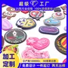 Etiquetas personalizadas de silicona, PVC, caucho blando para bolsos y equipaje, LOGOTIPO de dibujos animados de caucho y silicona, etiquetas de moldeo por goteo, etiquetas de cuero de dibujos animados