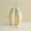 Vaso de Cerâmica Shumen Formato Carambola Arranjo de Flores para Sala de Estar Decoração de Casa Design de Nicho Recipiente Hidropônico