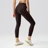Pantalones de yoga de cintura alta para mujer, ajustados, sensación de segunda piel, levanta glúteos, control de abdomen, adelgazantes, elásticos, transpirables, de secado rápido, para correr y fitness