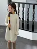 Vestido de Punto para Niña 2026 Otoño e Invierno Estilo Coreano Ropa Infantil de Manga Larga Moda para Niña Suéter para Bebé Lindo Bebé