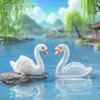 Figura de Cisne Miniatura para Paisaje Micro, Accesorios Creativos de Decoración DIY para Paisajismo con Piedras de Jardín, Adorno Pequeño