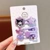2024 novo prendedor de bico de pato infantil fofo Sanrio elástico para cabelo conjunto acessórios de cabelo para menina pequena presente atacado