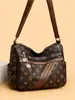 Bolsa Tote de Couro Macio de Alta Qualidade, Multicamadas, Grande Capacidade, para Mulheres, Nova Coleção Outono/Inverno 2025, Bolsa de Ombro/Transversal para Mães de Meia-Idade