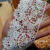 Alta qualidade Vintage Palácio Flor Poliéster Solúvel em Água Renda Gola Véu Saia Costura Acessórios Domésticos