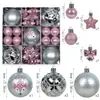Novas Bolas de Natal Transfronteiriças, Bolas de Decoração de Natal, 35 Peças Coloridas Galvanizadas, Decorações para Árvore de Natal, Enfeites Pendurados Fabricante