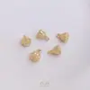 Cobre Chapado en Oro de 14K Conserva el Color Moneda Arroz Dumpling Lingote Espaciador Hexagonal Pequeño Flor de Loto Flor de Cerezo Colgante Accesorios para Joyería DIY