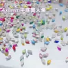 4*8mm Fondo Plano Joyería de Diamantes para Uñas Estilo Sirena Rosa Transparente Joyería Versátil para Uñas Joyería para Uñas Diamante Venta al Por Mayor
