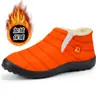 Botas de Invierno de Algodón Unisex Transfronterizas, Impermeables, Forradas de Felpa, Cálidas, Botines de Moda, Venta al por Mayor Extranjera Talla Grande sin Cordones Botas de Nieve para Mujer