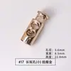 Hebilla de Resorte Metálica Hebilla de Cuerda de Doble Agujero Hebilla de Ajuste Hebilla Redonda de Aleación Accesorios Hebilla Elástica de un Agujero Hebilla de Nariz de Cerdo Mina Terrestre