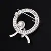 Broche Circular de Cinta con Perlas de Agua Dulce, Elegante y Sencillo, Broche Clásico de Alta Gama, Accesorio de Pin Versátil para el Día a Día