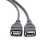 Divisor de coche usa cable adaptador USB uno-a-dos de uno a dos hembra, un macho y dos hembras cable de extensión de datos de carga