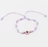 Pulseira de Olho de Diabo tecida de cor sólida pulseira feita à mão com nó pulseira de corda manual europeia e americana pulseira simples pulseira de sete atacado