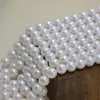 Fio de Algodão Pérola de Água Doce Natural Imitação Dupla Face Pérola Clara Acessórios para Joias DIY Contas Soltas de Alto Brilho Fabricante de Miçangas Lote