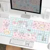 Mouse Pad Fofo de Rato West Highland, Extra Grande, Tapete de Mesa Estilo Ins Simples, Adequado para Escritório e Estudo, Base Antiderrapante para Teclado