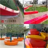 Acero Inoxidable con Forma de Árbol Borde de Estanque de Flores de Parque Asiento Creativo al Aire Libre para Centro Comercial Banco Largo de Fibra de Vidrio