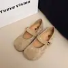 Zapatos bajos retro de estilo francés para mujer, colección de otoño 2026, mocasines de estilo hada delicado, zapatos planos Mary Jane de suela blanda