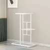 Soporte de maceta de hierro de múltiples niveles grande específico para el cliente con escalones para uso en balcón, adecuado tanto para interiores como para exteriores, móvil con ruedas