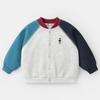 Jaqueta de Baseball Estilo College para Meninos Outono 2026 Nova Primavera e Outono Roupa Infantil Tendência para Meninos Top