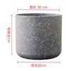 Vasos para Flores e Plantas Verdes de Jardinagem Vasos de Flores Foscos Imitando Pedra Vasos de Flores Estilo Europeu de Resina Plástico Espesso Durável Vela Realista