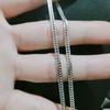 Nuevo collar de acero de titanio estilo hip hop cubano, estilo punk, para hombres y mujeres, cadena gruesa moderna para suéter, cadena de acero inoxidable para el cuello.