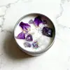Vela Perfumada de Cera de Soja en Lata de Hojalata con Piedra de Cristal Personalizada