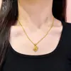 Transmisión en vivo súper ventas collar pulsera aretes de calabaza de cristal amarillo totalmente incrustados con diamantes brillo superlativo sensación de lujo de alta gama conjunto venta al por mayor