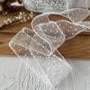 Acessórios de renda chiffon punho de saia borda do decote acabamento decorativo tecido de renda plissada DIY feito à mão